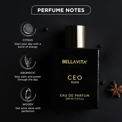 Bella Vita Luxury CEO Men Long Lasting Perfume for Man