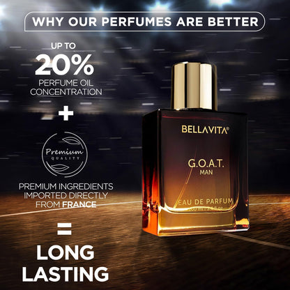 Bella Vita Luxury G.O.A.T Long Lasting Perfume for Man