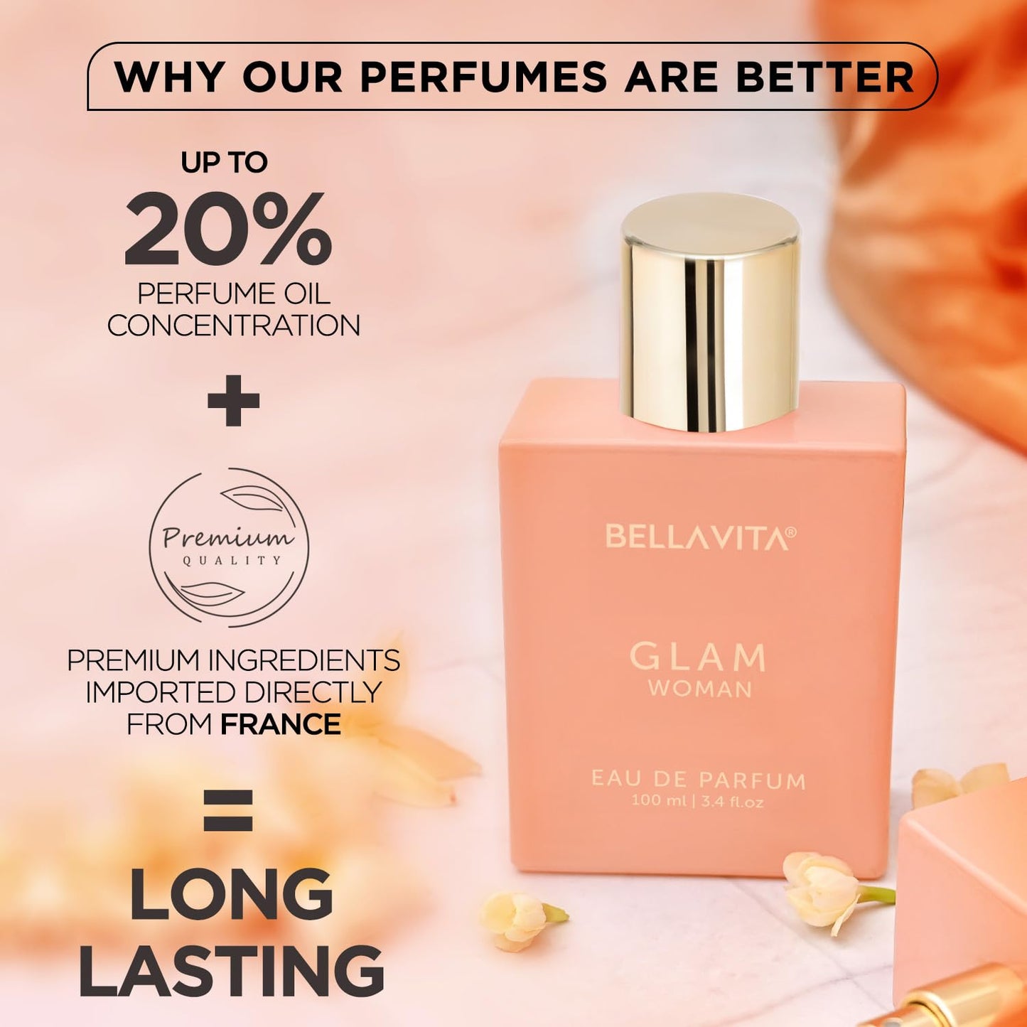 Bella Vita Luxury GLAM | Long Lasting Perfume for Woman